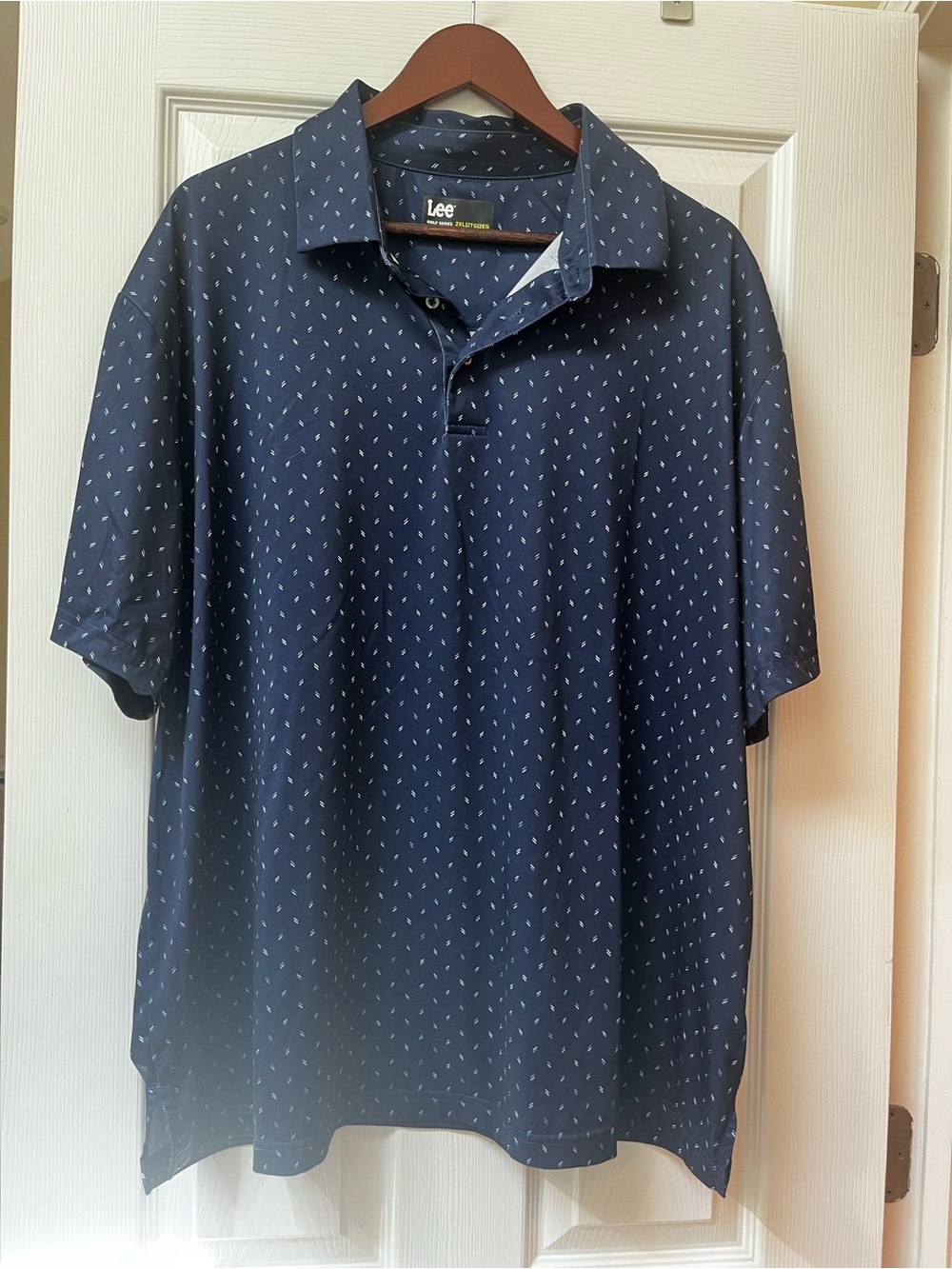 Lee Navy Short-Sleeve Polo Shirt Size 2X